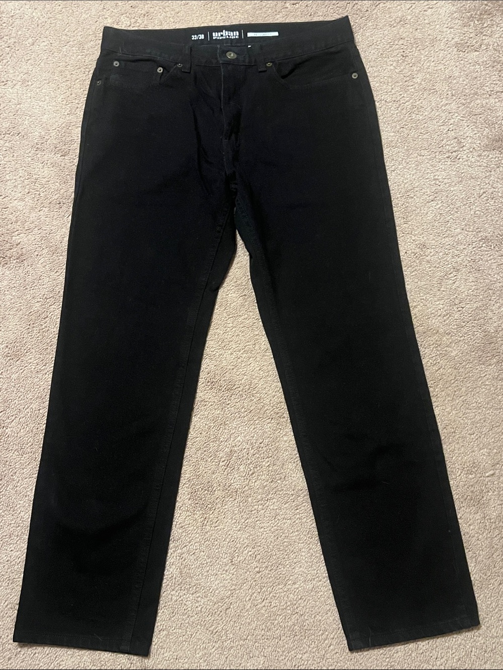 Black Men’s Jeans - Urban Pipeline Classic Regular Fit